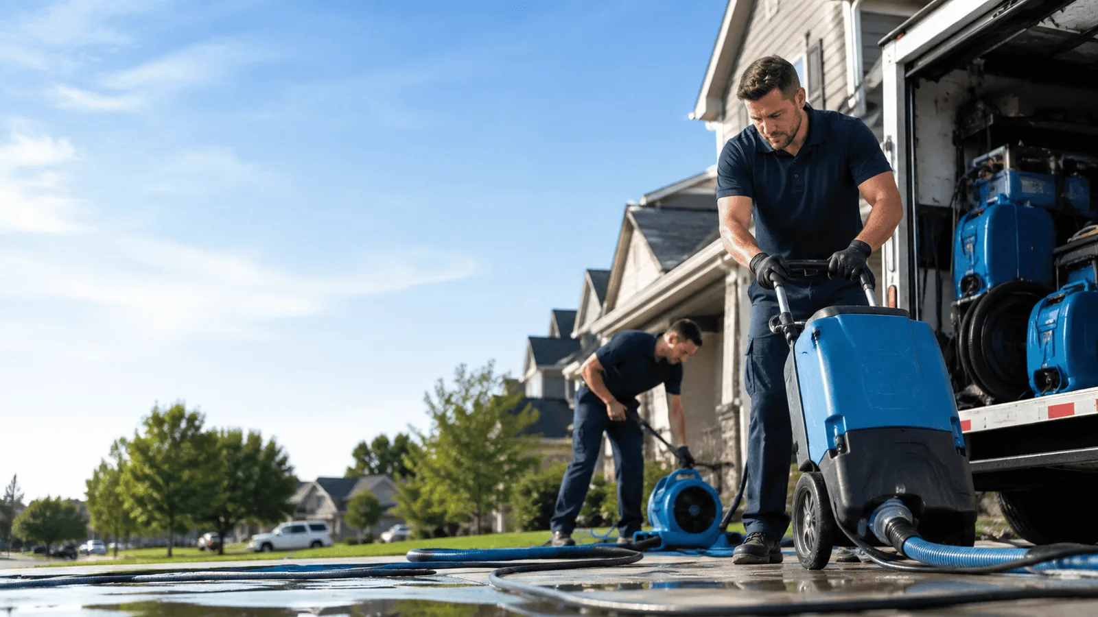 Dehumidification being performed in South Fulton, TN